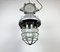 Large Industrial Cast Aluminium Cage Pendant Light, 1970s 9