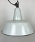 Large Industrial Grey Enamel Factory Pendant Lamp from Zaos, 1960s 6