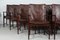 Conference Chairs in Rosewood & Leather by Kai Lyngfeldt Larsen for Søren Wiladsen, Denmark, 1960s, Set of 14 3