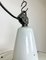 Lampe à Suspension d'Usine Industrielle en Émail Blanc, 1960s 10