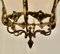 French Rococo Style Brass and Etched Glass Lantern Hall Light, 1920s 3