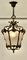French Rococo Style Brass and Etched Glass Lantern Hall Light, 1920s, Image 6
