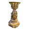 Centros de mesa italianos de porcelana con escultura de mujer y flores y toques dorados de Tiche. Juego de 2, Imagen 6