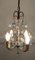 French Turquoise Crystal and Brass Chandelier, 1920s 2