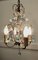 French Turquoise Crystal and Brass Chandelier, 1920s 6