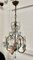 Lampadario in cristallo turchese e ottone, Francia, anni '20, Immagine 10