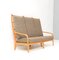 Modernes Mid-Century Sofa aus Eschenholz mit hoher Rückenlehne von Frits Eschauzier Jr, 1967 6