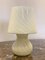 Vintage Glass Mushroom Lamp, 1980s 1