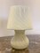 Vintage Glass Mushroom Lamp, 1980s, Image 1