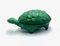 Joyero con forma de tortuga de vidrio de malaquita de Kurt Schlevogt, años 70, Imagen 8