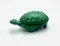 Joyero con forma de tortuga de vidrio de malaquita de Kurt Schlevogt, años 70, Imagen 1