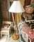 Brass and Rosewood Floor Lamp 8