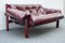 Mid-Century Love Seat Ledersofa im Stil von Percival Lafer, Ungarn, 1970er 8