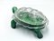Recipiente en forma de tortuga de vidrio con malaquita de Curt Schlevogt, años 60, Imagen 5