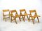 Vintage Folding Chairs from Ikea, 1970s, Set of 4 10