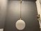 Italian Opaline Glass Sphere Pendant Lights, 1970s, Set of 2, Image 6