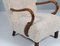 Danish Cabinetmaker 1940s Lounge Chair, Lambskin 3