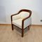 Biedermeier Bergege Chair in Walnut & Creme Velvet, Austria, 1840s 5