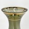 Large Green Glass Vase with Golden Decor, 1960s, Image 9
