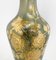 Large Green Glass Vase with Golden Decor, 1960s, Image 5