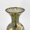 Large Green Glass Vase with Golden Decor, 1960s, Image 6