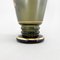 Large Green Glass Vase with Golden Decor, 1960s, Image 7