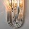 Wall Light in Curved Crystal Glass and Gilt Brass from Venini, Italy, 1960s 3