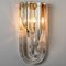 Wall Light in Curved Crystal Glass and Gilt Brass from Venini, Italy, 1960s 16