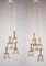 Cinq Lampes Cascade en Verre Texturé Opalin de Kaiser Idell / Kaiser Leuchten, 1970s, Set de 2 7
