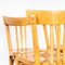 French Blonde Beech Tri Back Bentwood Dining Chairs from Baumann, 1950s, Set of 4 5
