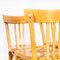 French Blonde Beech Tri Back Bentwood Dining Chairs from Baumann, 1950s, Set of 4, Image 5