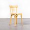 French Blonde Tri Back Bentwood Dining Chairs from Baumann, 1950s, Set of 6 7