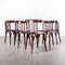 Dark Oak Bistro Chairs from Baumann, 1960s, Set of 5 3