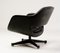 Black Leather Swivel Lounge Chair by Olli Mannermaa, 1970s 4