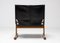 Fauteuil en Cuir Noir, Italie, 1960s 7