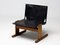 Fauteuil en Cuir Noir, Italie, 1960s 3