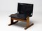 Italian Black Leather Lounge Chair, 1960s 3