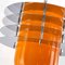 Space Age Lounge Ceiling Lamp with Orange Glass, 1970s, Image 11