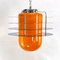 Space Age Lounge Ceiling Lamp with Orange Glass, 1970s 9