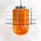 Space Age Lounge Ceiling Lamp with Orange Glass, 1970s, Image 9