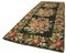 Black Rose Kilim Runner Rug 3