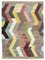 Vintage Multicolor Rug in Cotton and Wool, Image 1