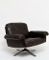 Swiss Leather Swivel Chair Model DS 31 by De Sede, 1970s 4