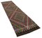 Alfombra de corredor Kilim oriental multicolor, Imagen 2