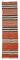 Alfombra de corredor Kilim oriental multicolor, Imagen 1