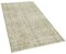 Vintage Beige Overdyed Rug 2