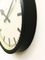 Large Vintage Industrial Station Wall Clock from Siemens 8