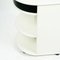 Italian Postmodern Circular Black and White Side Table or Nightstand, 1980s 8