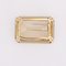 18 Karat Yellow Gold Brooch Pendant with Emerald-Cut Citrine, 1960s 18