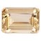 18 Karat Yellow Gold Brooch Pendant with Emerald-Cut Citrine, 1960s 1